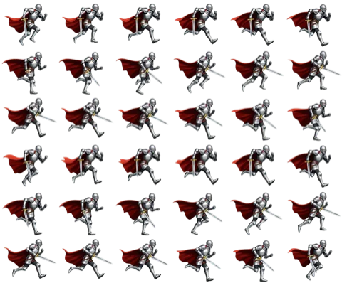 Knight run spritesheet