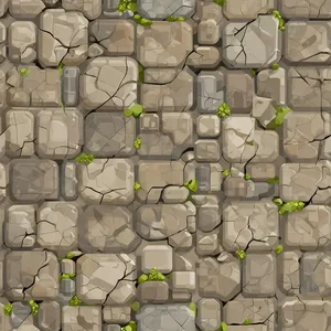 Cracked stone wall texture